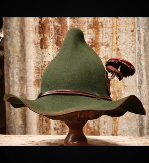 Forest Green Mushroom Gnome hat